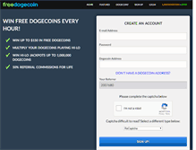 Tablet Screenshot of freedogecoin.com